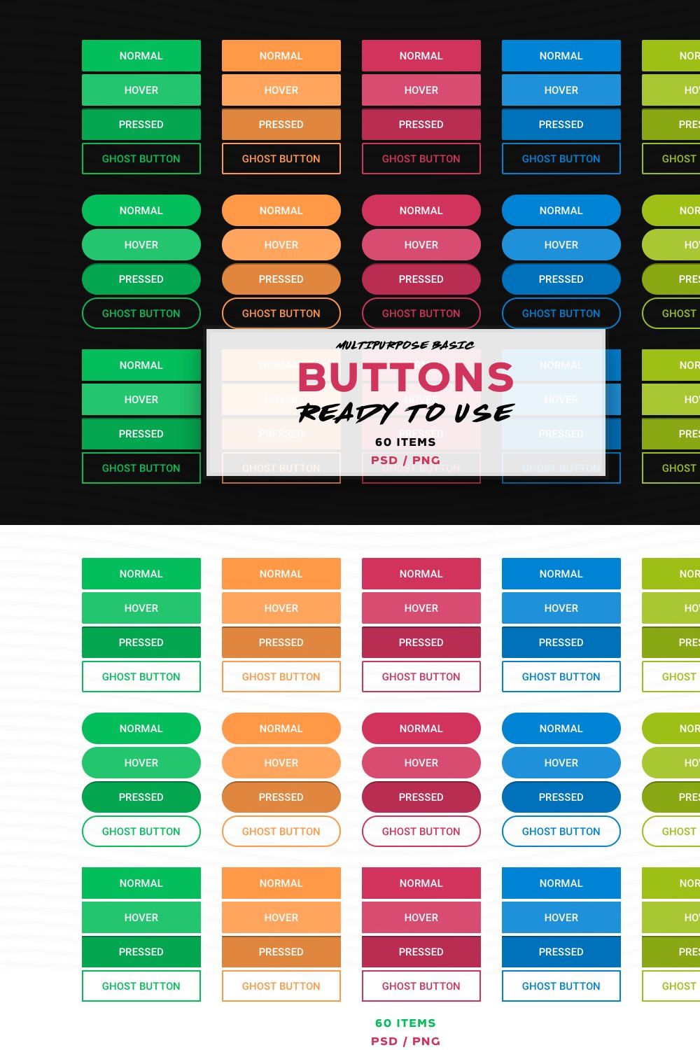 Buttons pinterest preview image.