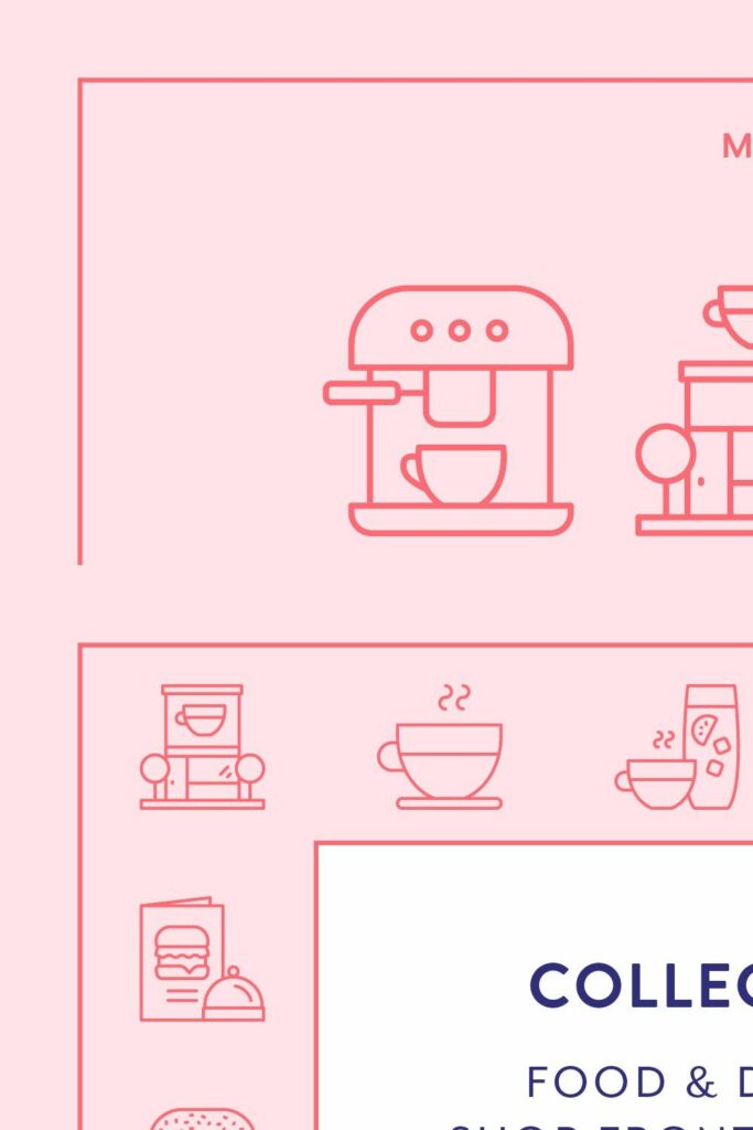 Cafe Line Icons – MasterBundles
