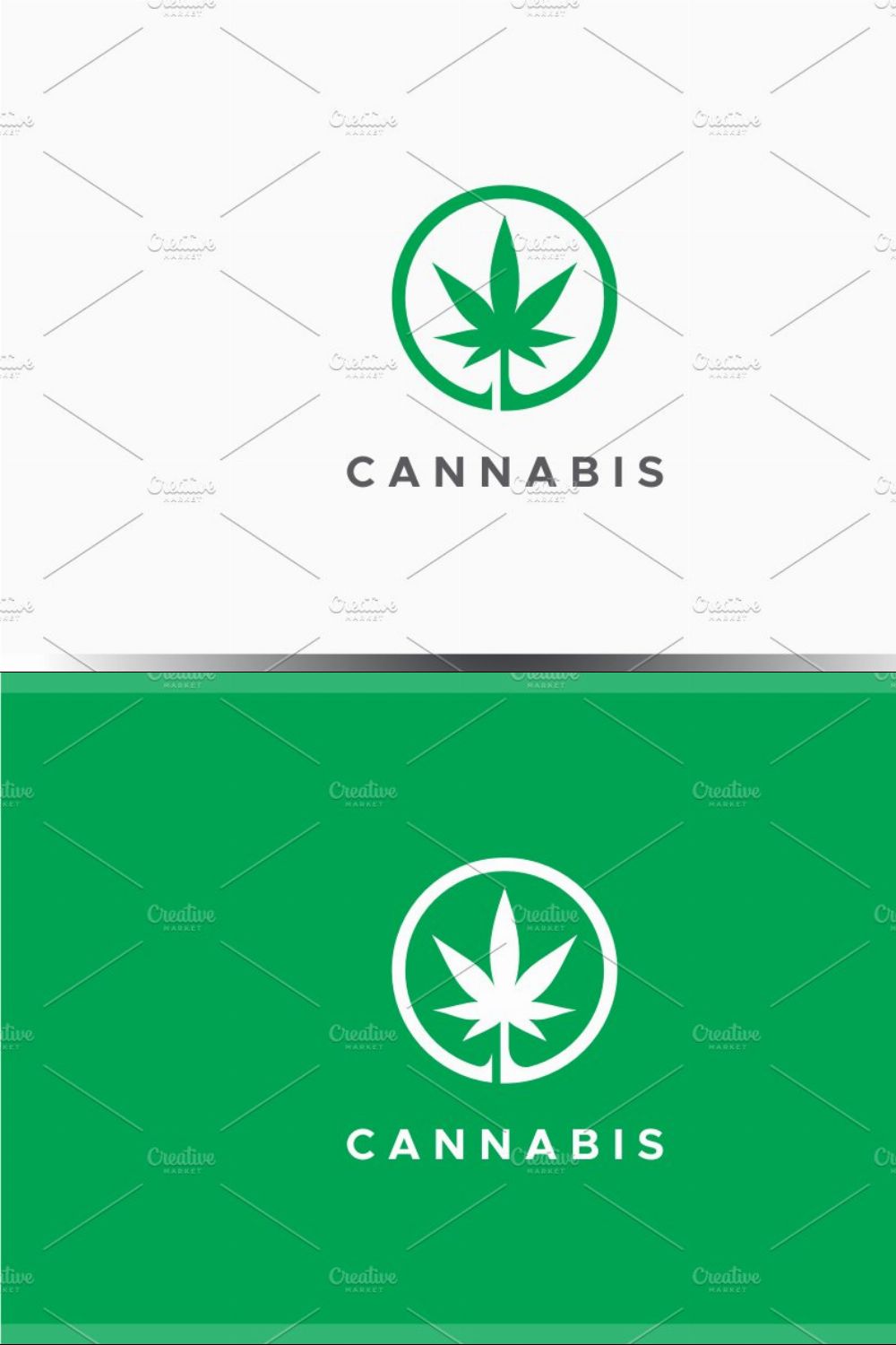 Cannabis Logo pinterest preview image.