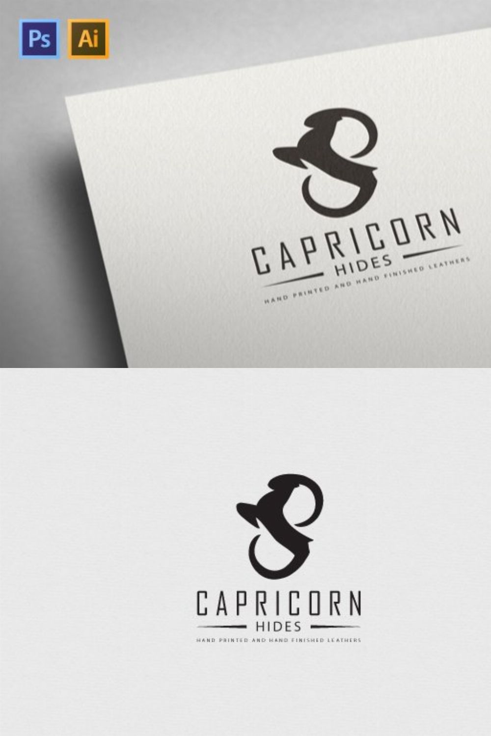 Capricorn Logo pinterest preview image.