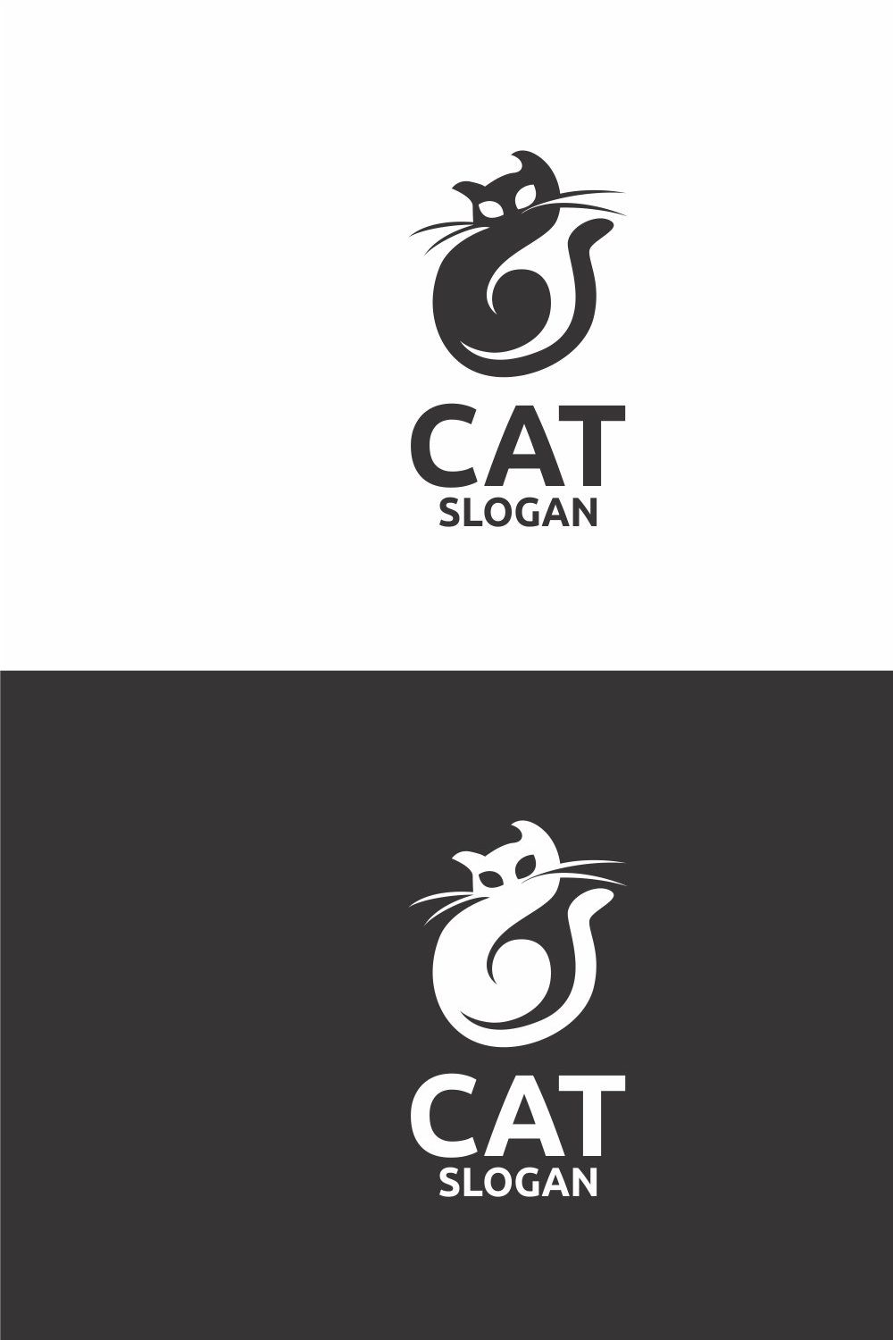 Cat Logo pinterest preview image.