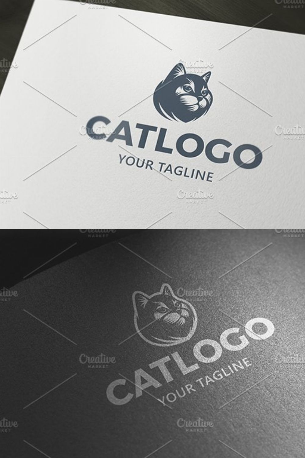 Cat Logo pinterest preview image.