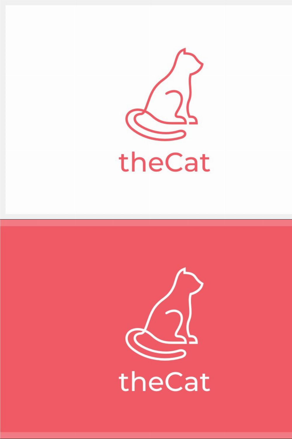 Cat Logo pinterest preview image.