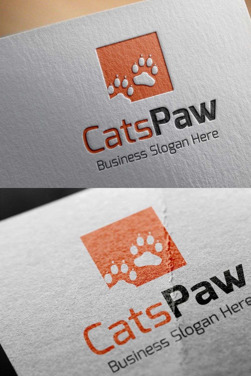 Cats Paw Style Logo pinterest preview image.