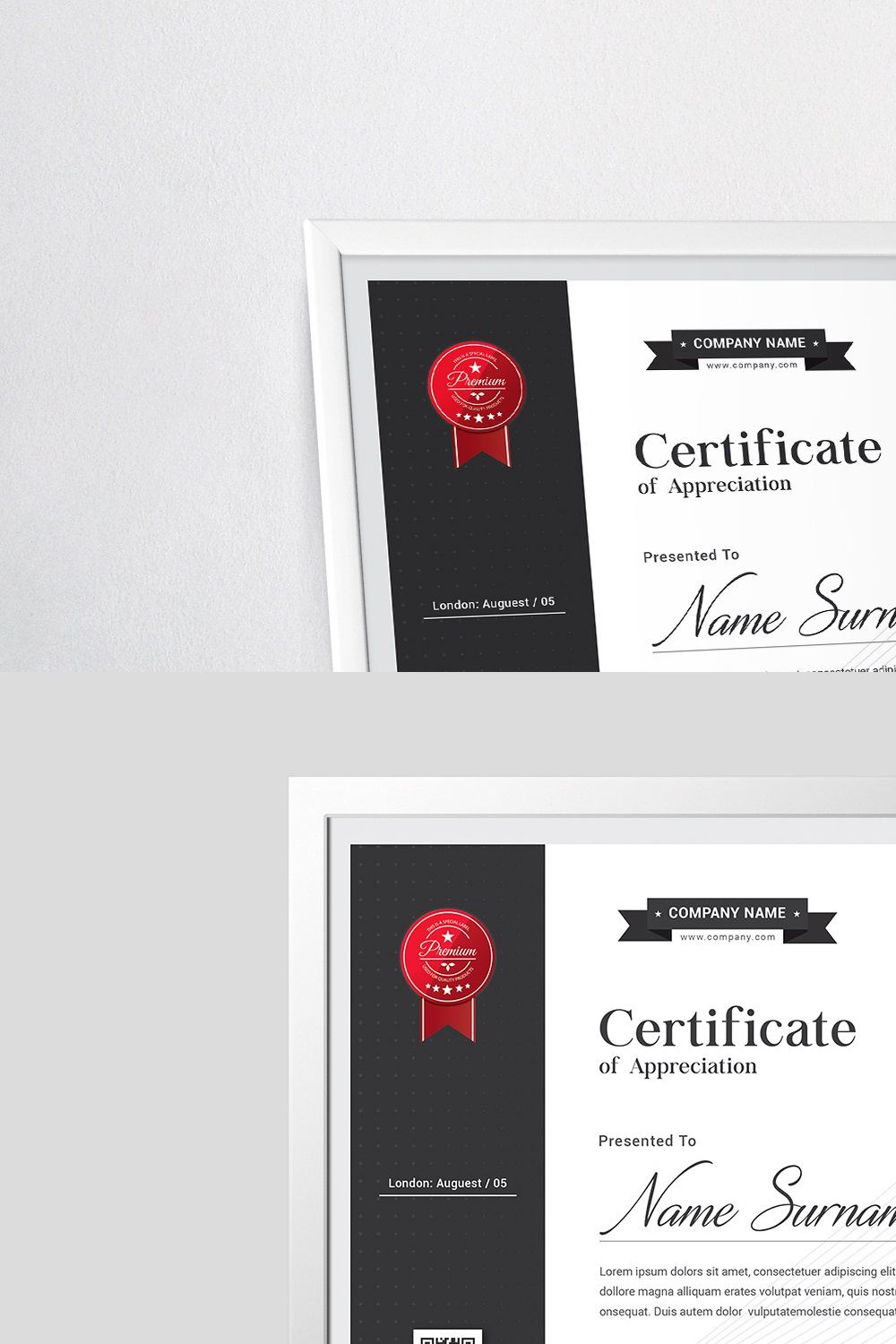 Certificate pinterest preview image.