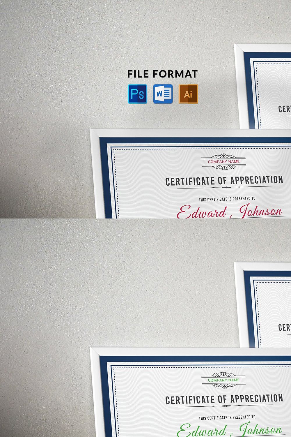 Certificate pinterest preview image.