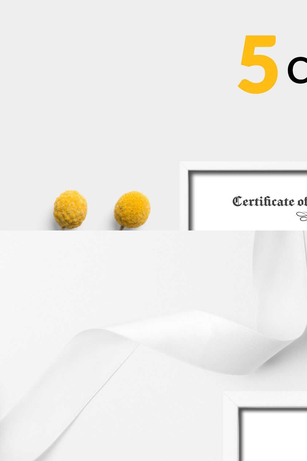 Certificate Template pinterest preview image.