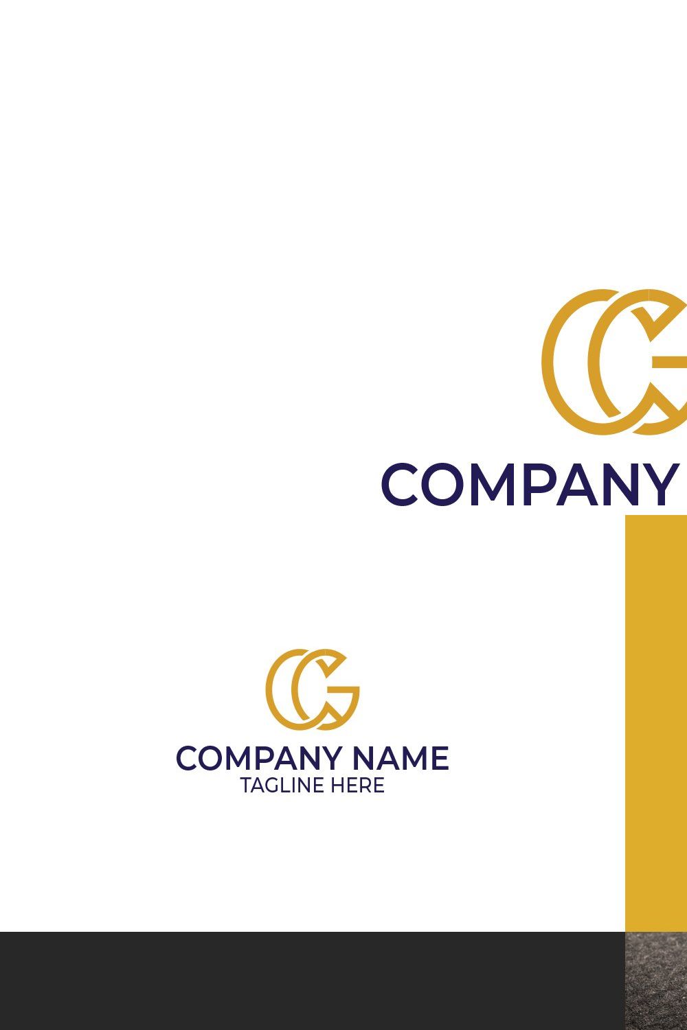 CG Monogram Logo | C Logo pinterest preview image.