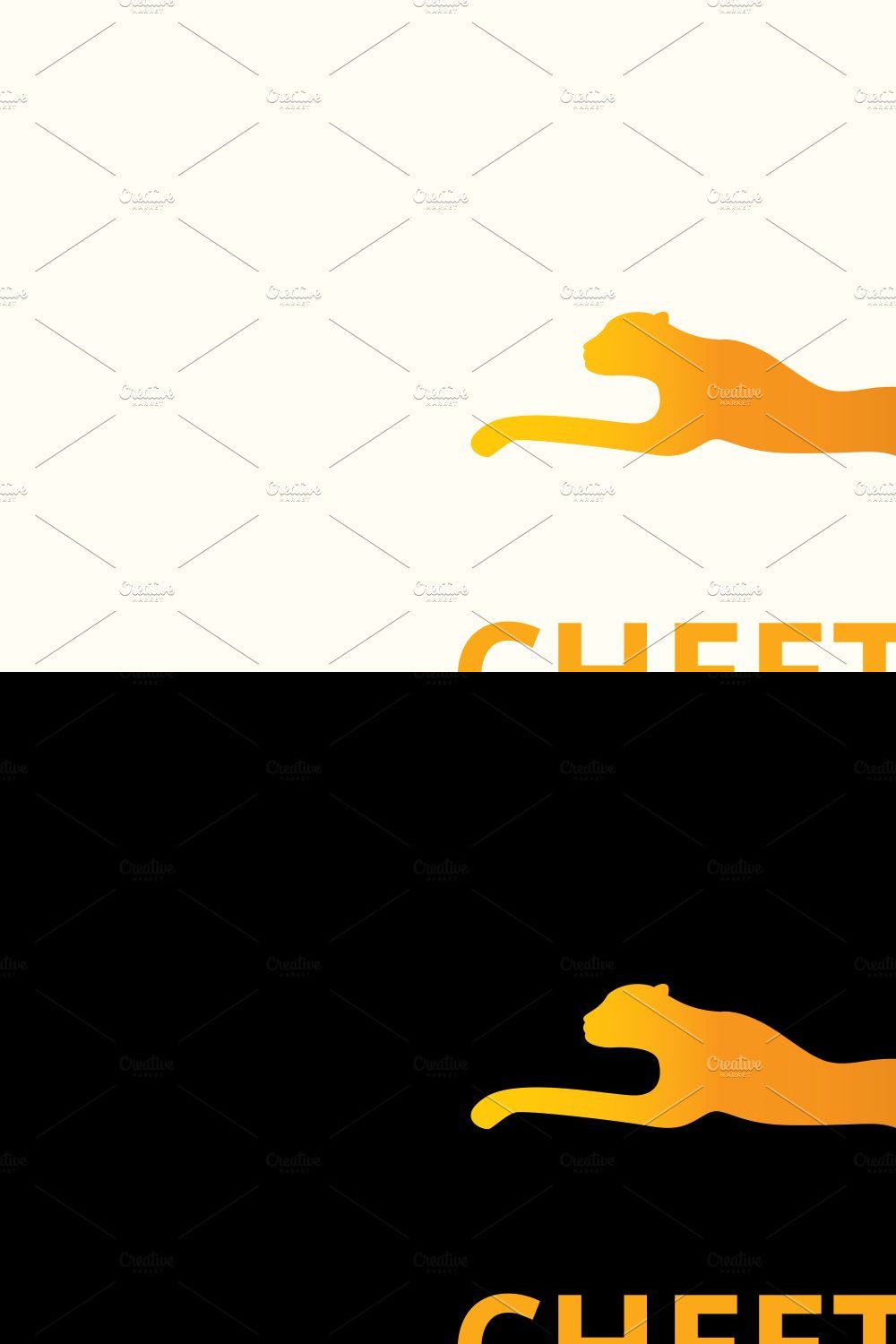 Cheetah Logo pinterest preview image.