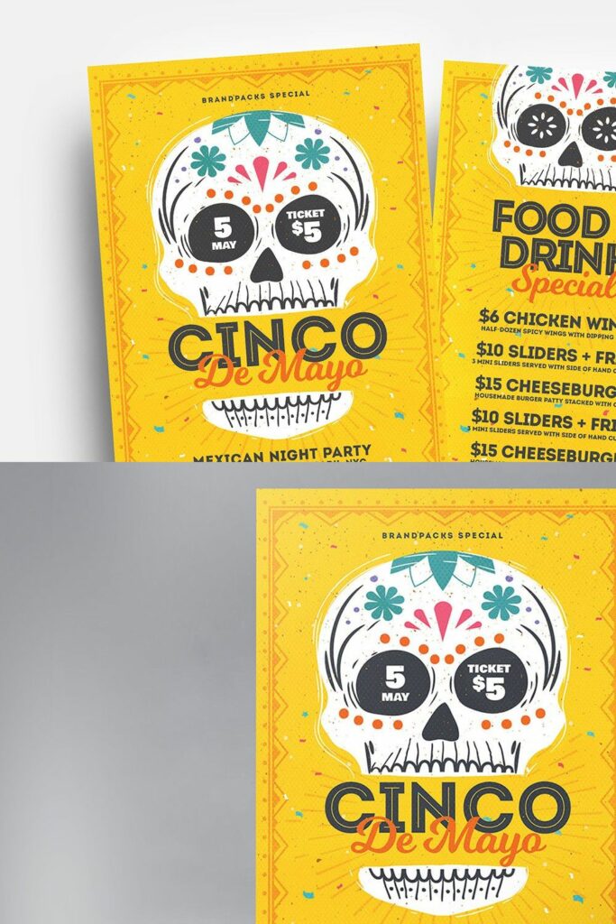 Cinco De Mayo Flyers Posters Vol 2 MasterBundles