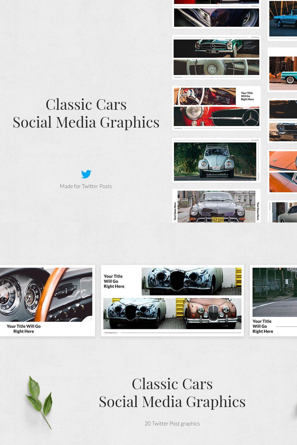 Classic Cars Twitter Posts pinterest preview image.