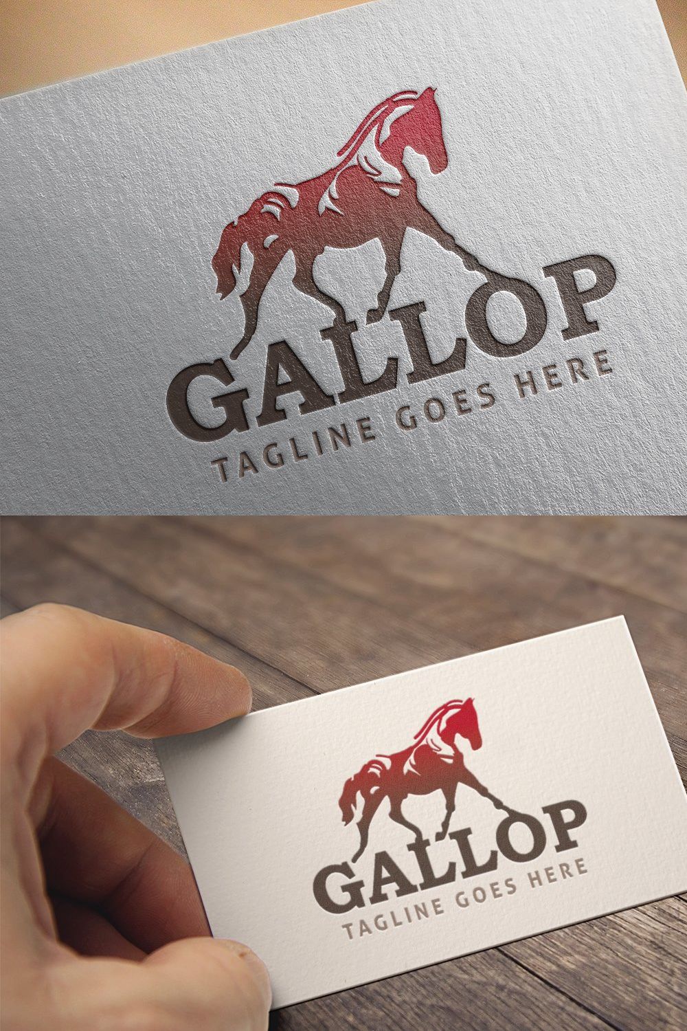 Classic Logo - 'Gallop' pinterest preview image.