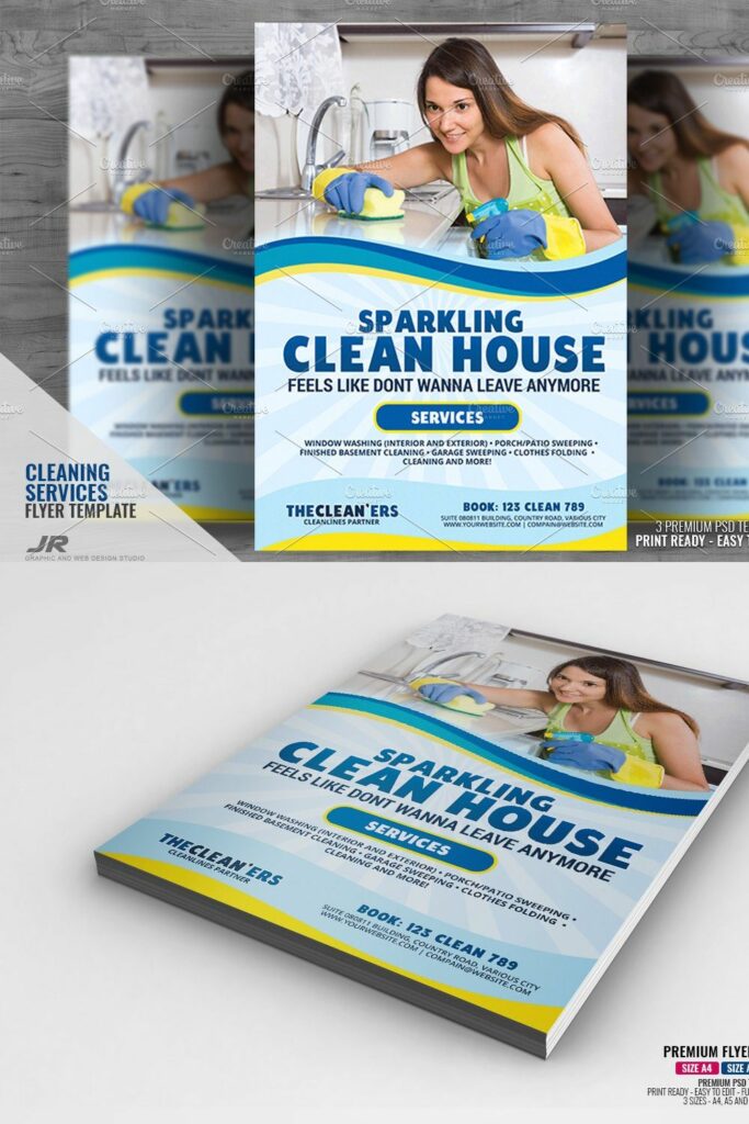Flyer Kitchen Clean Cleaning Template Flyer – MasterBundles