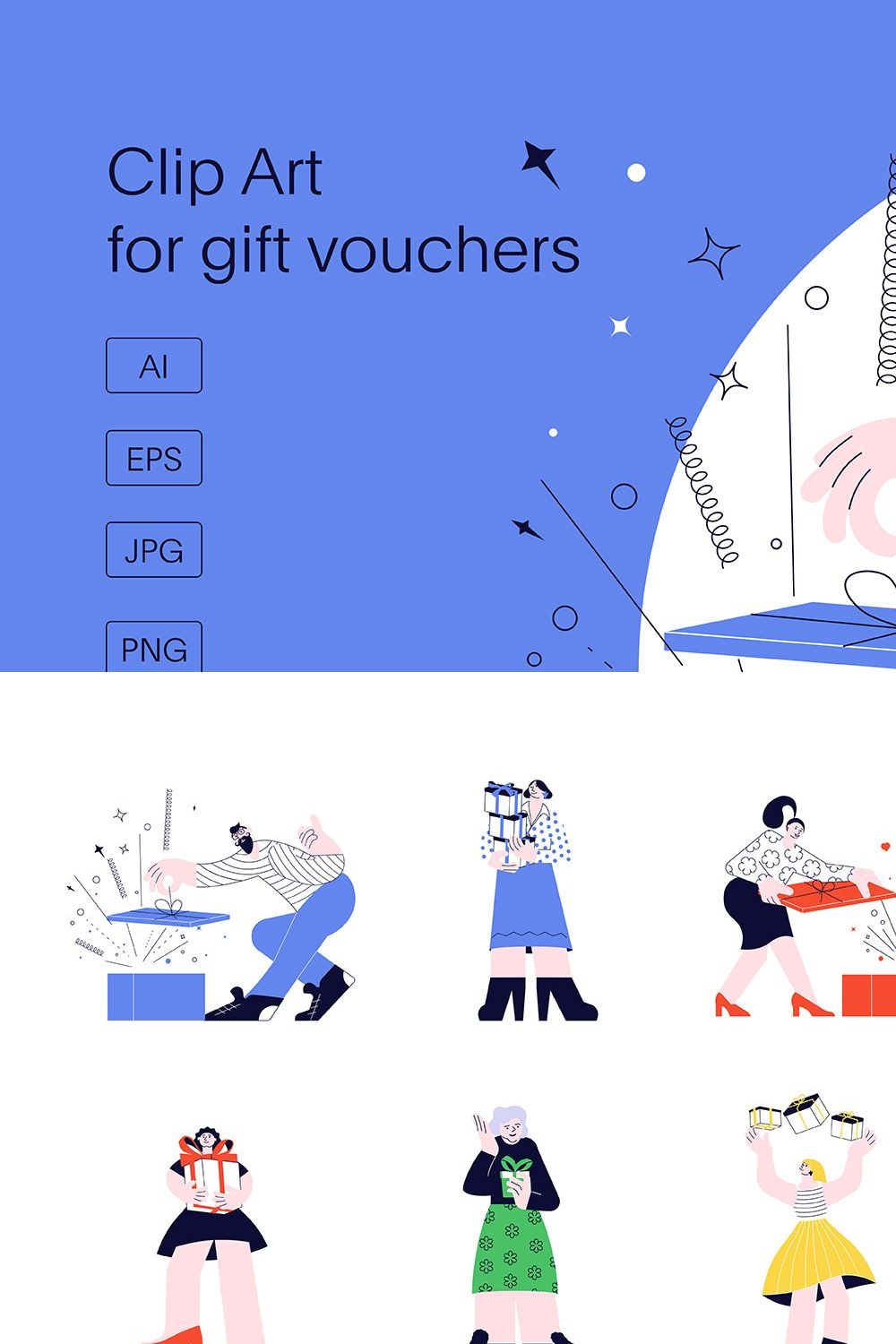 Clip Art  for gift vouchers pinterest preview image.
