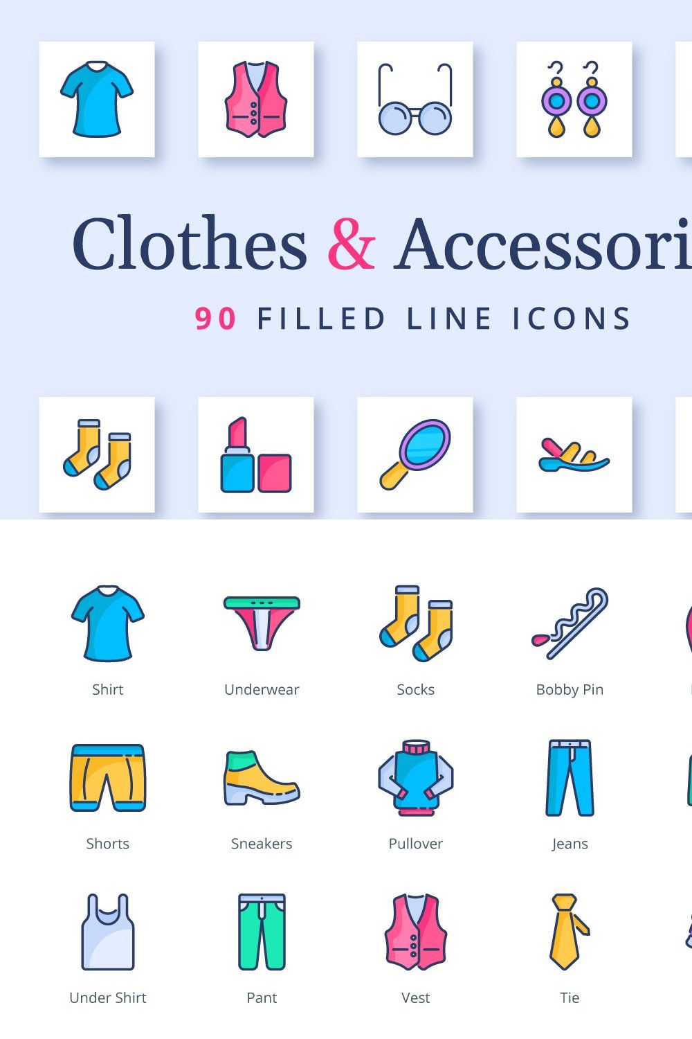 Clothes and Accessories pinterest preview image.