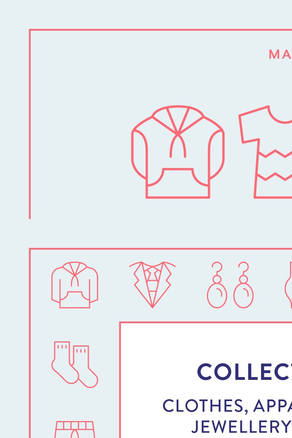 Clothing Icons pinterest preview image.