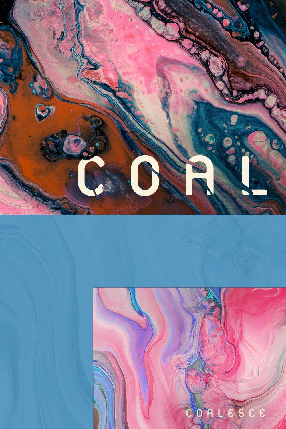 Coalesce: 12 Abstract Paint Textures pinterest preview image.
