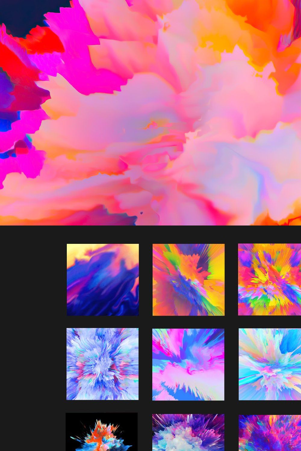 Color Explosion Textures pinterest preview image.