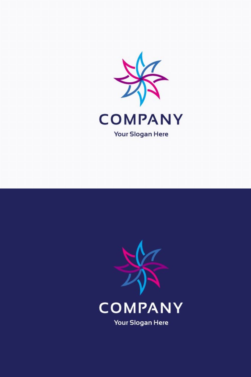 Company logo pinterest preview image.