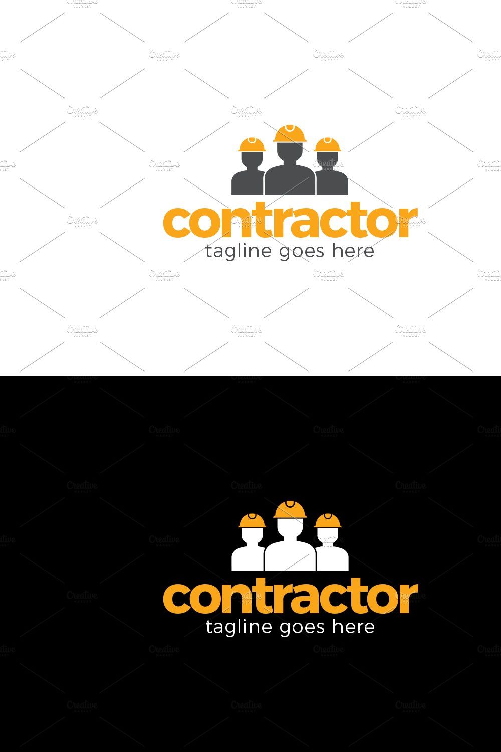 Contractors Logo pinterest preview image.