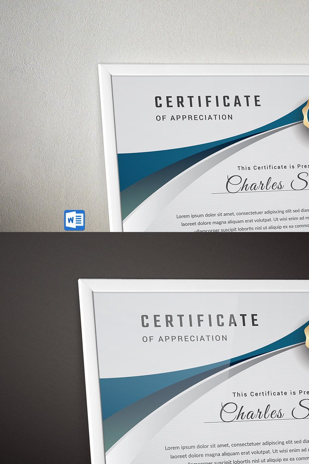 Corporate Certificate pinterest preview image.