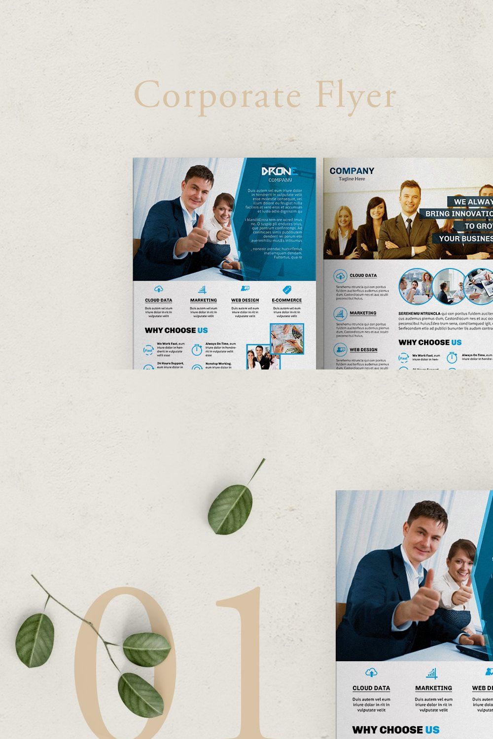 Corporate Flyer Vol.03 pinterest preview image.