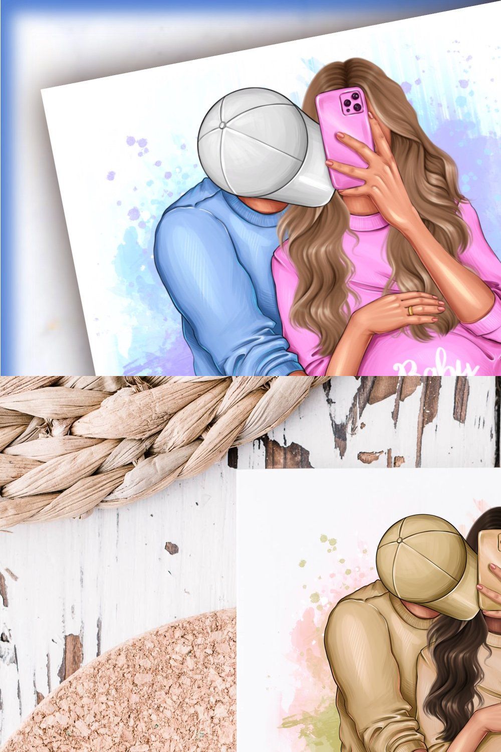 Couple with pregnant girl clipart pinterest preview image.