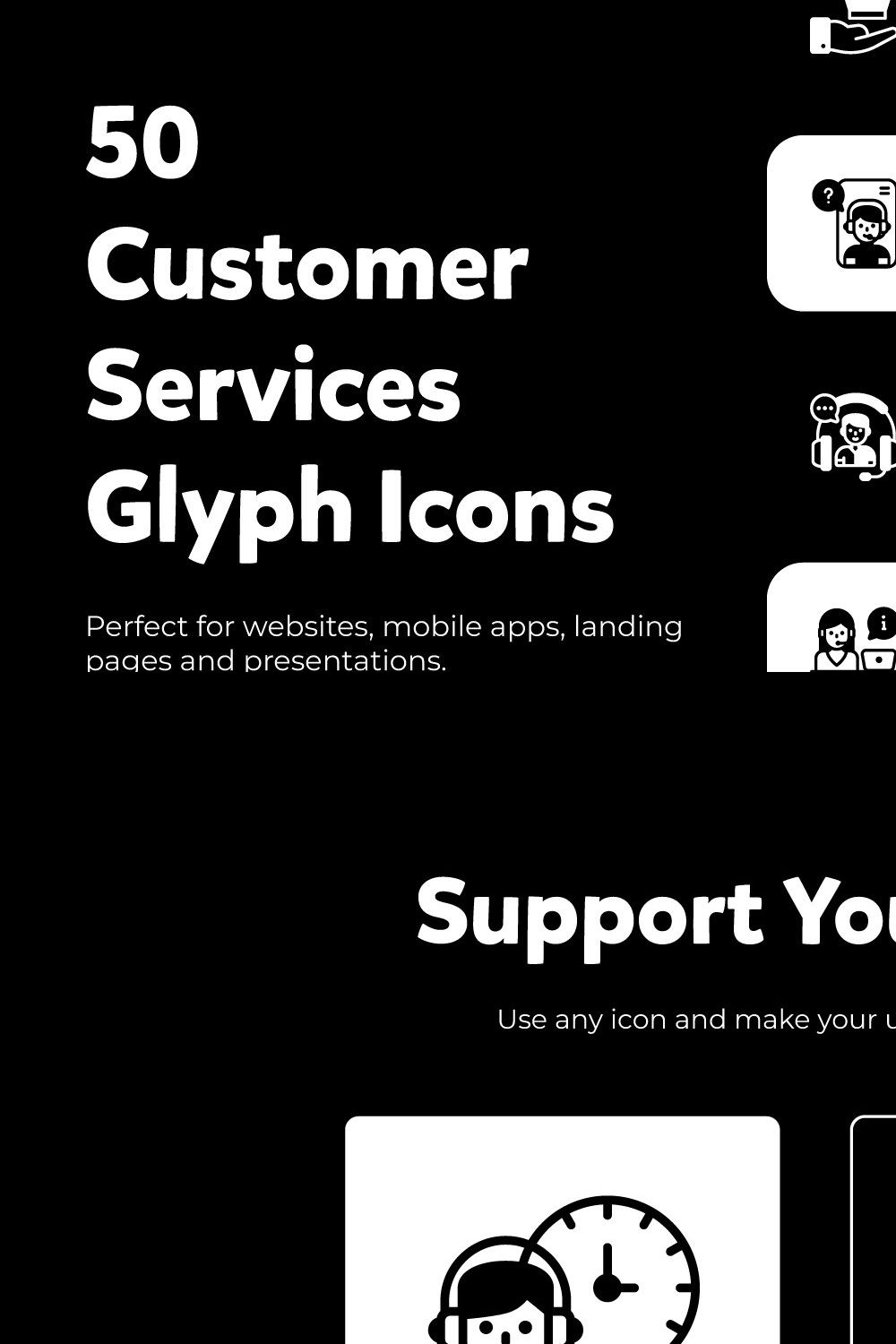 Customer Services and Help Services pinterest preview image.