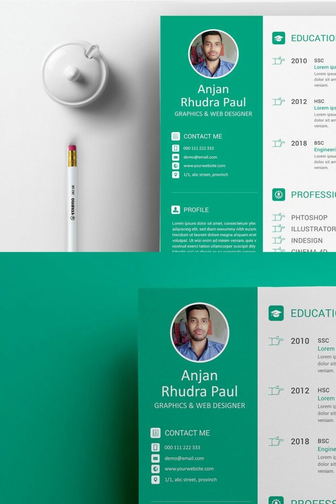 CV / Resume PSD Template MasterBundles CV / Resume PSD Template MasterBundles