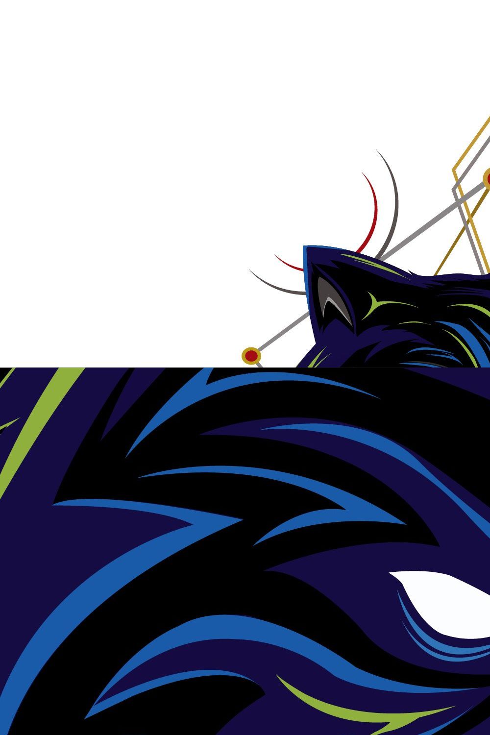Dark Wolf Angry pinterest preview image.