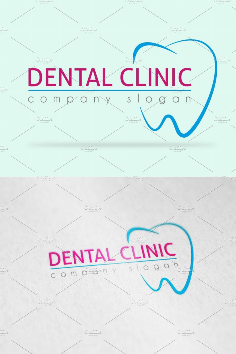 Dental Clinic Logo pinterest preview image.