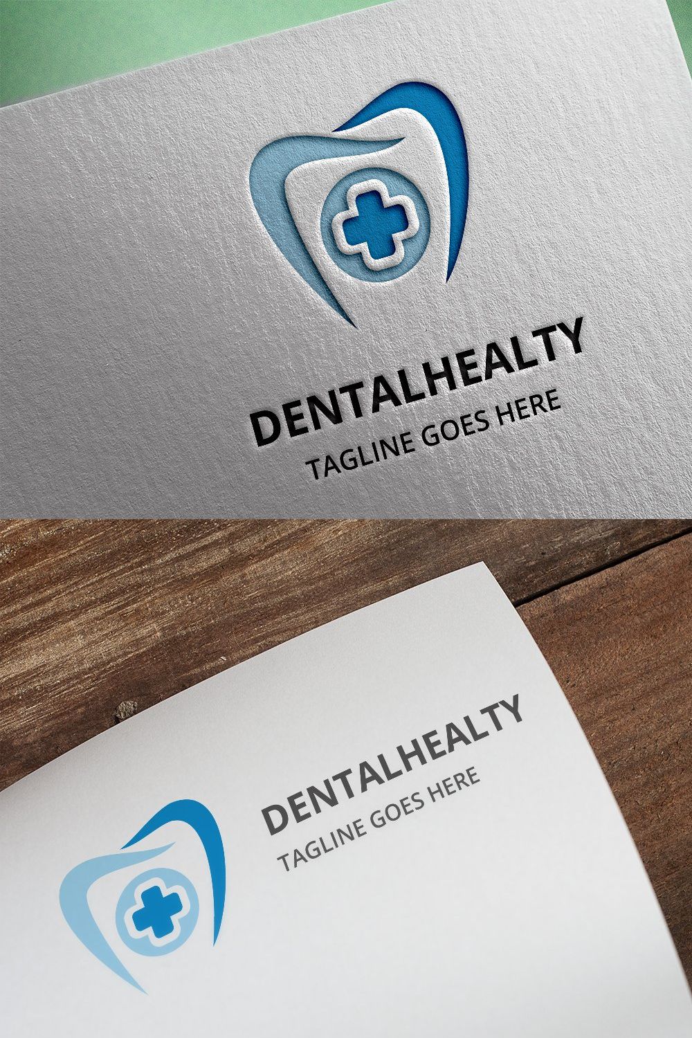 Dental Healty Logo pinterest preview image.