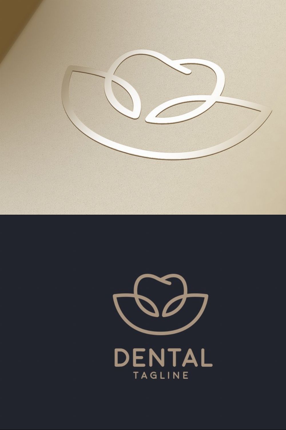Dental Logo pinterest preview image.