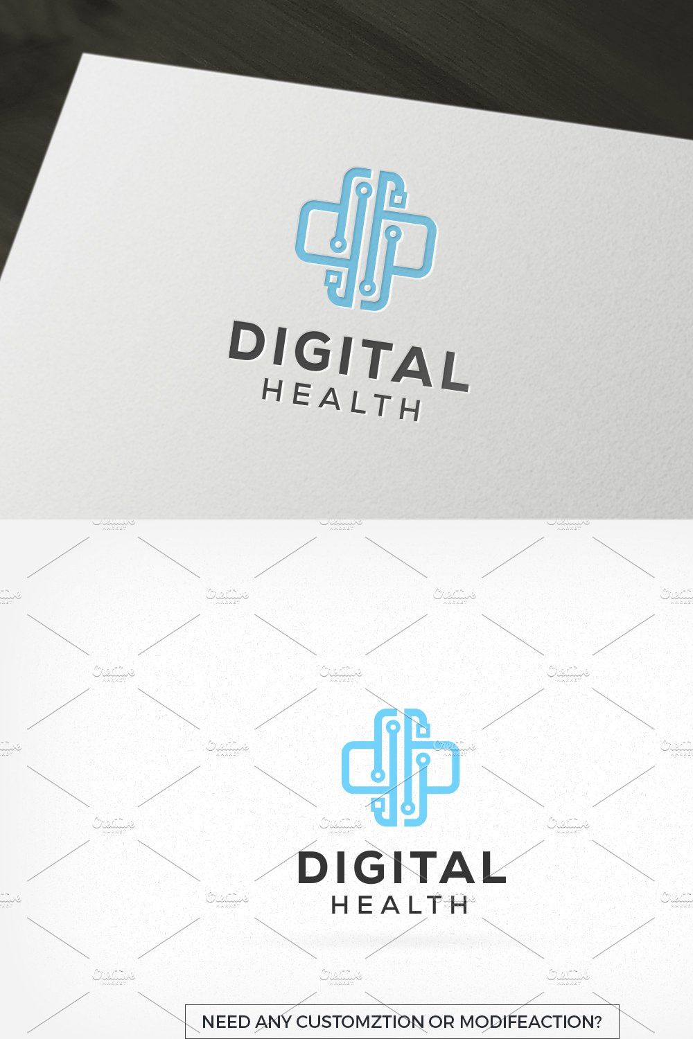 Digital Health Logo pinterest preview image.