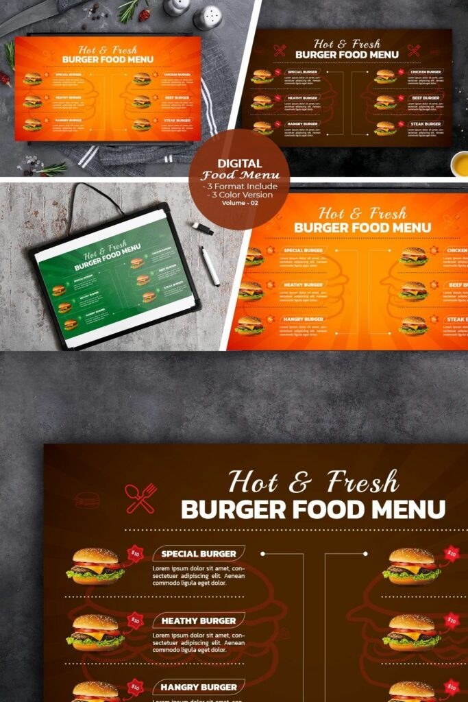 Digital Menu Board Templates – MasterBundles