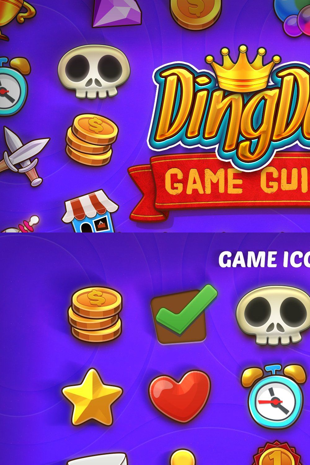 DINGDONG - Game GUI Pack pinterest preview image.