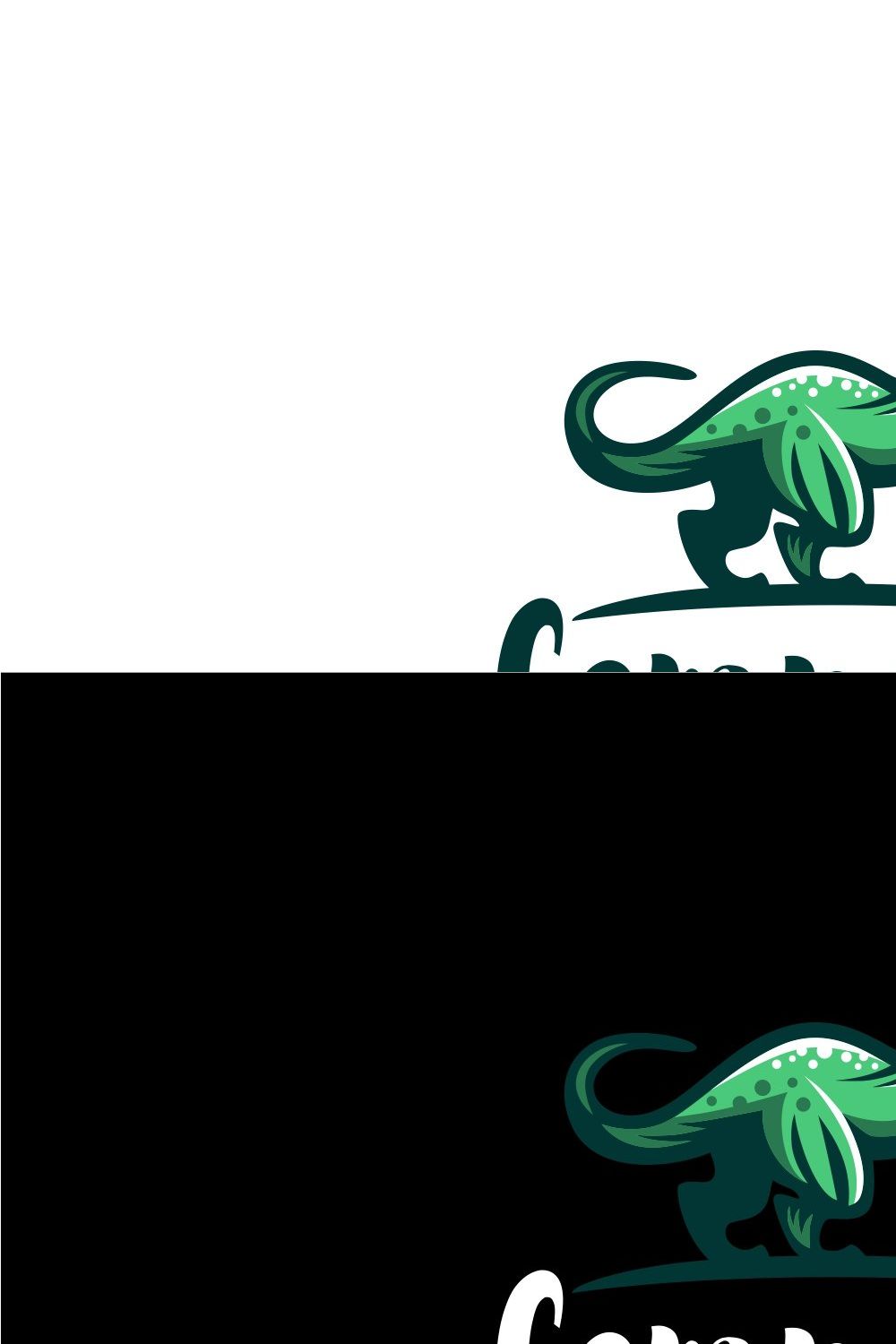 Dinosaur Logo pinterest preview image.