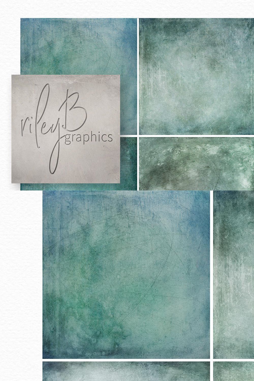 Distressed Sea Glass Textures pinterest preview image.