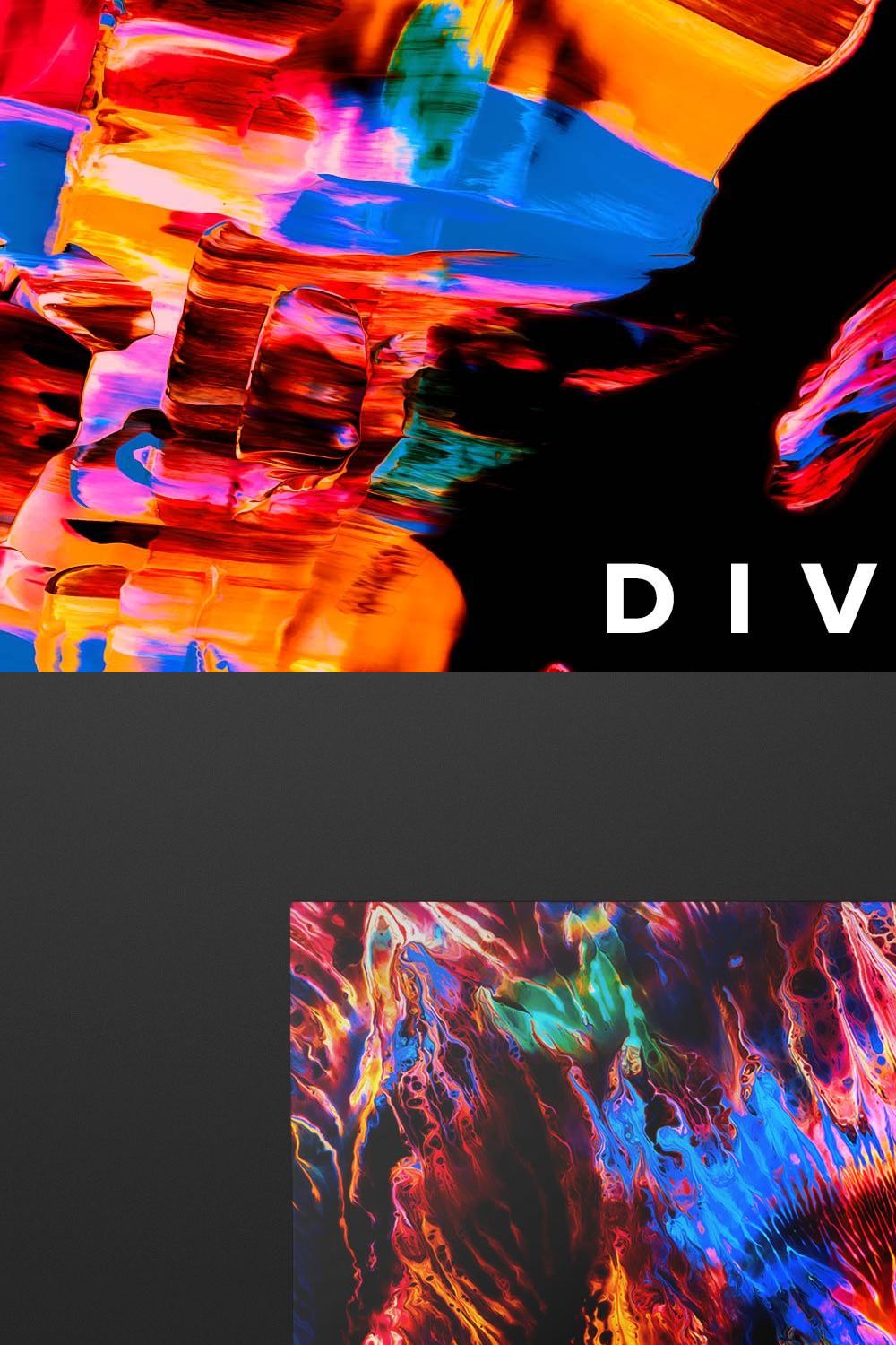 Divine: Vibrant Paint Textures pinterest preview image.