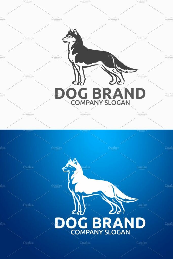 Dog Brand Logo MasterBundles
