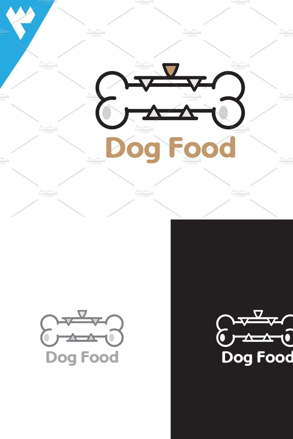 Dog Food Logo pinterest preview image.