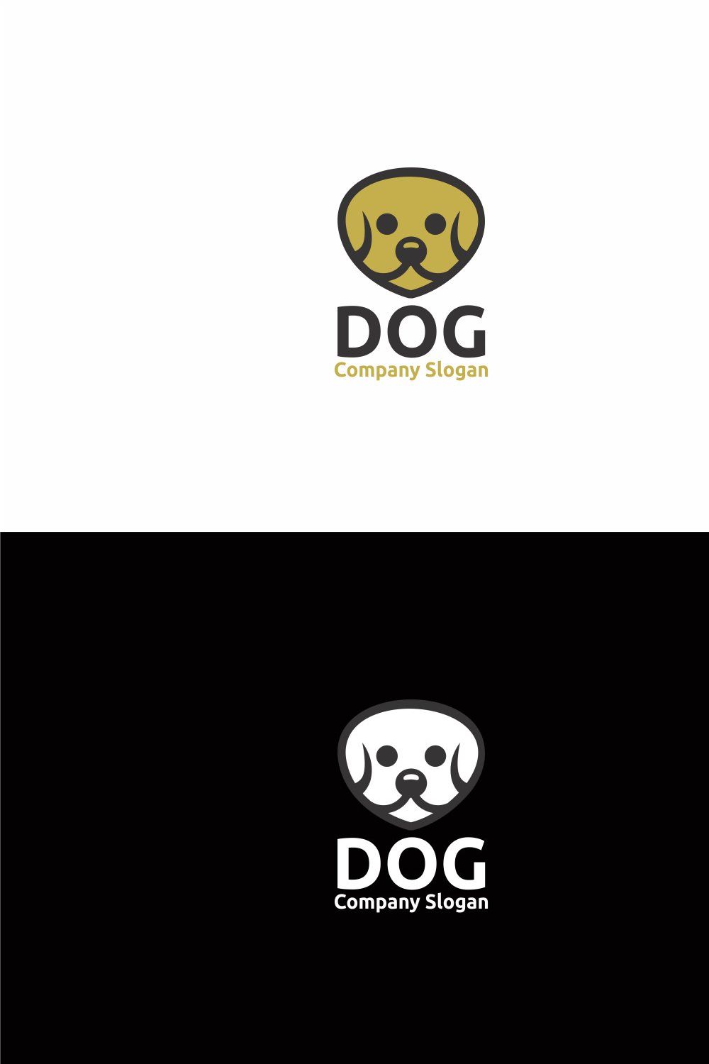 Dog Logo pinterest preview image.