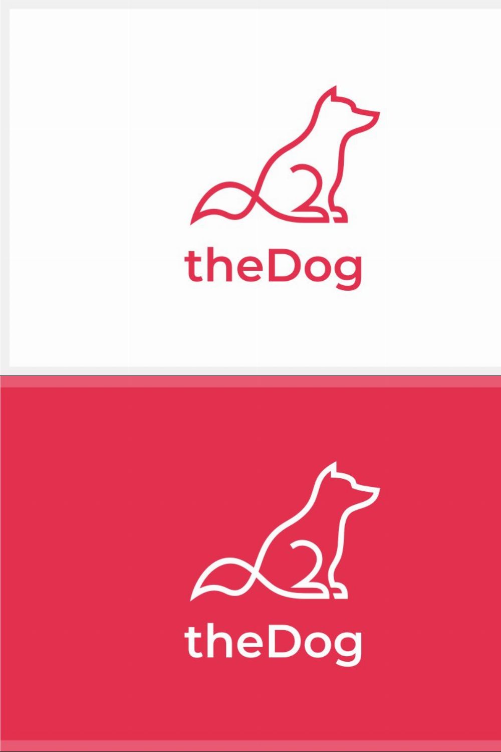 Dog Logo pinterest preview image.