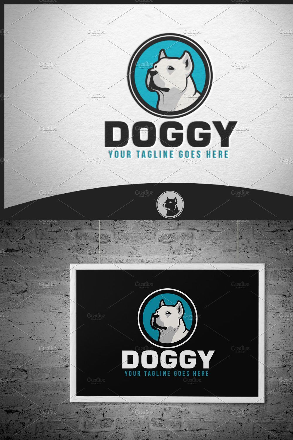 Doggy Logo pinterest preview image.