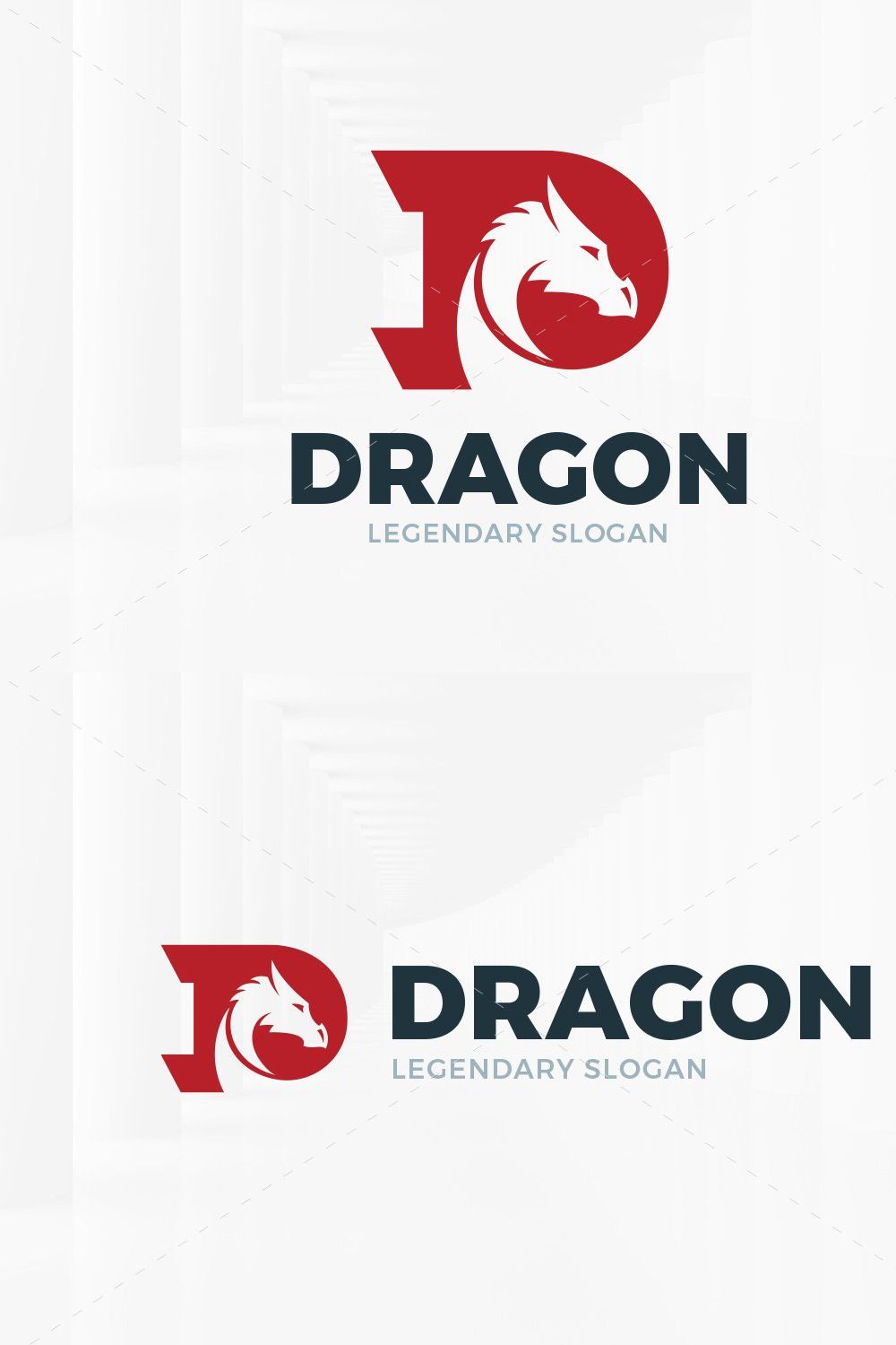 Dragon - Letter D Logo pinterest preview image.