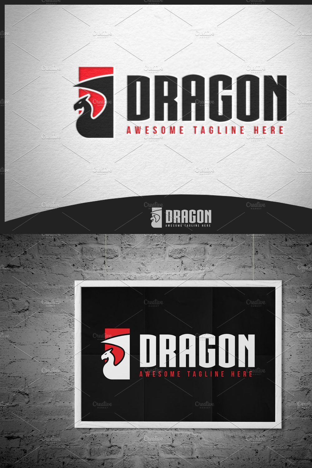 Dragon Logo 3 pinterest preview image.