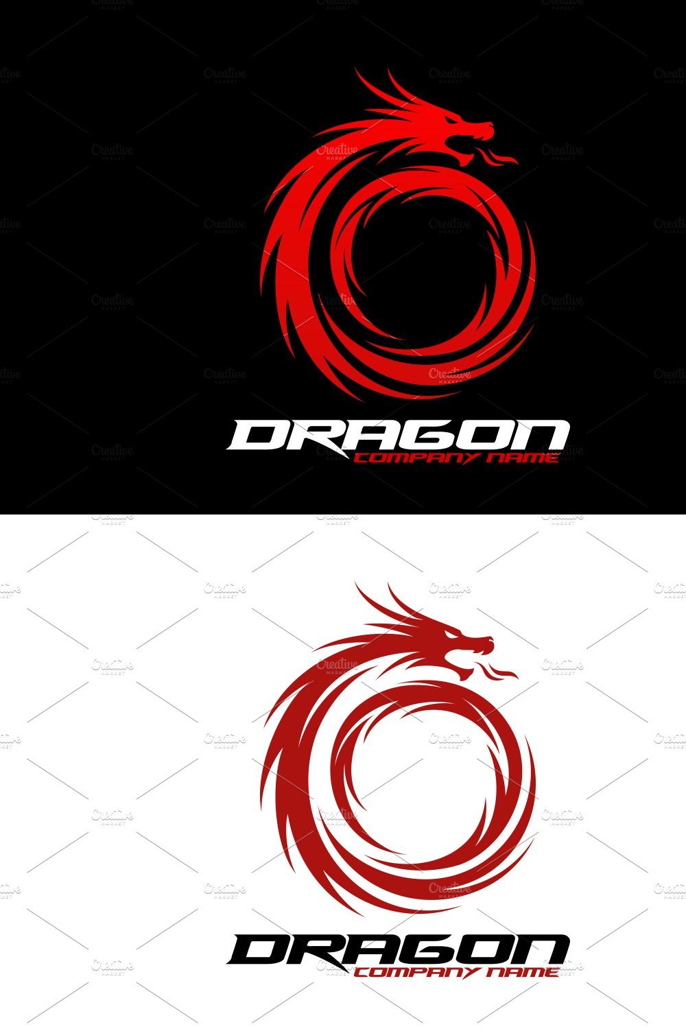 Dragon Logo pinterest preview image.