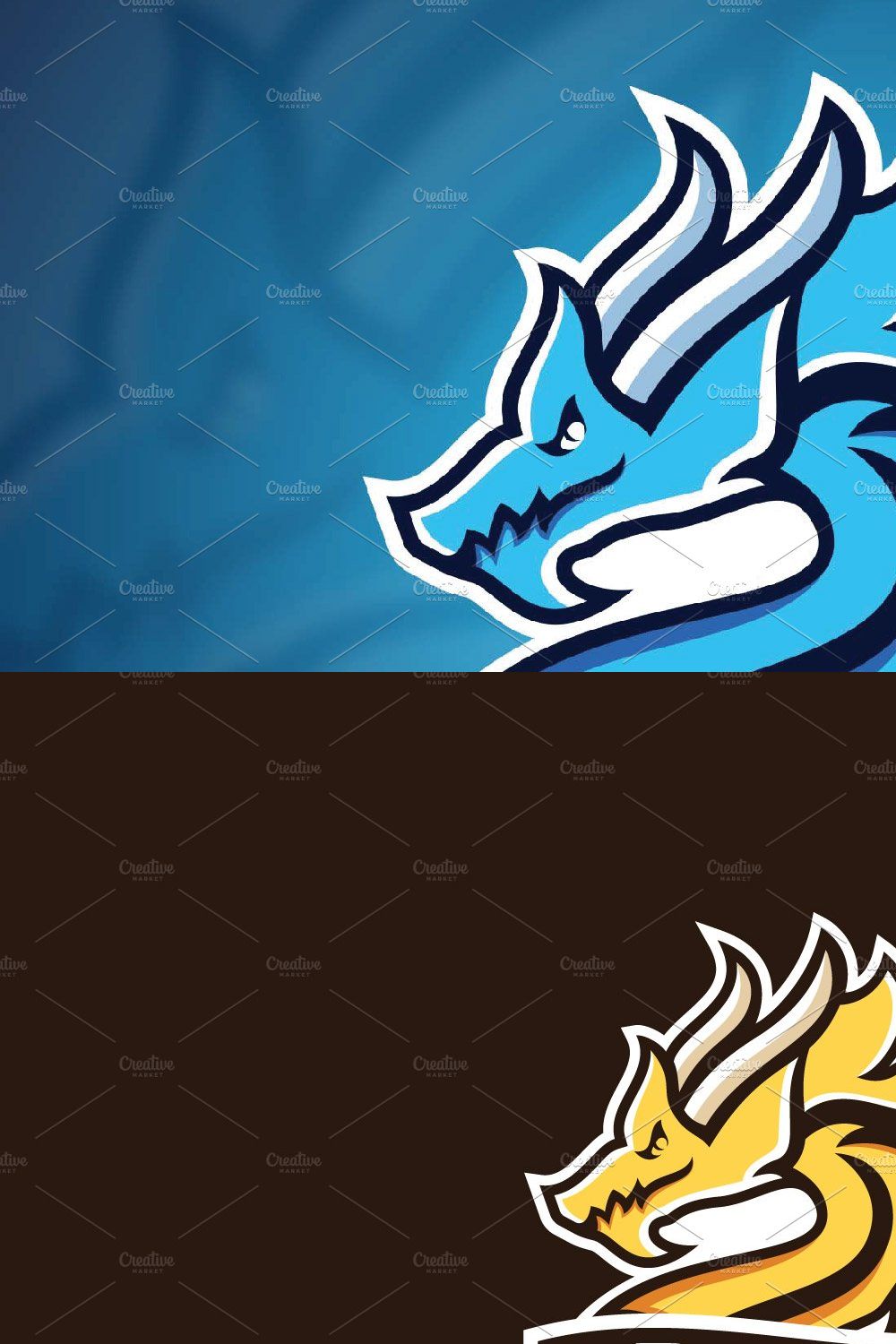 Dragon Logo - Animal Mascot Logo pinterest preview image.
