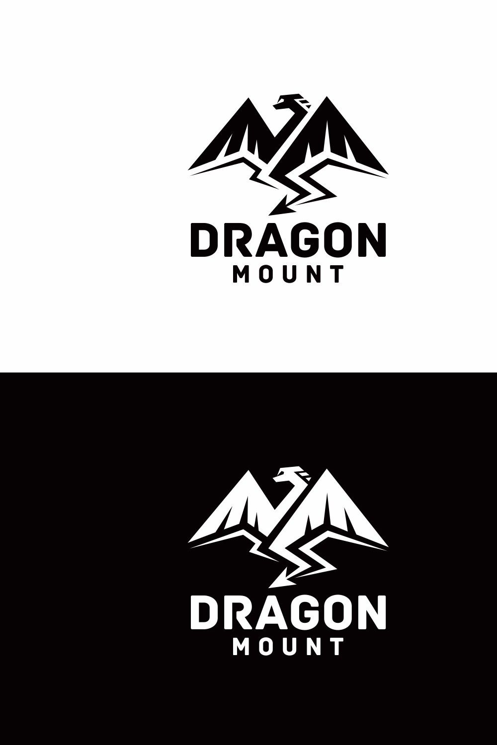 Dragon Mountain Logo pinterest preview image.