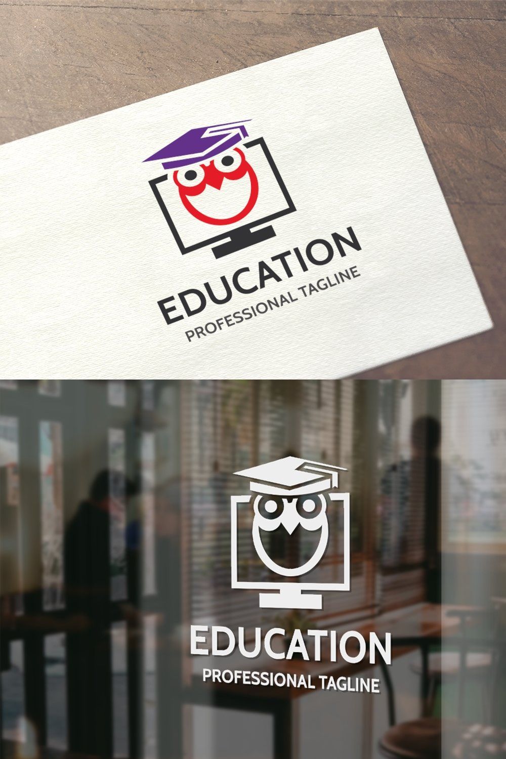 Education Logo pinterest preview image.